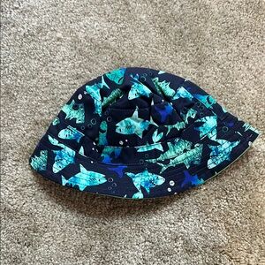 Boys, sun hat, reversible black/lime green, the children’s place brand